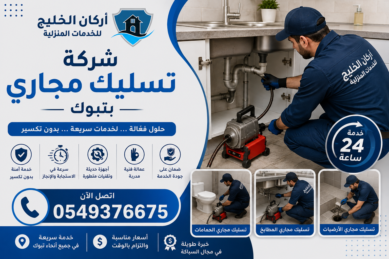 شركة تسليك مجاري بتبوك