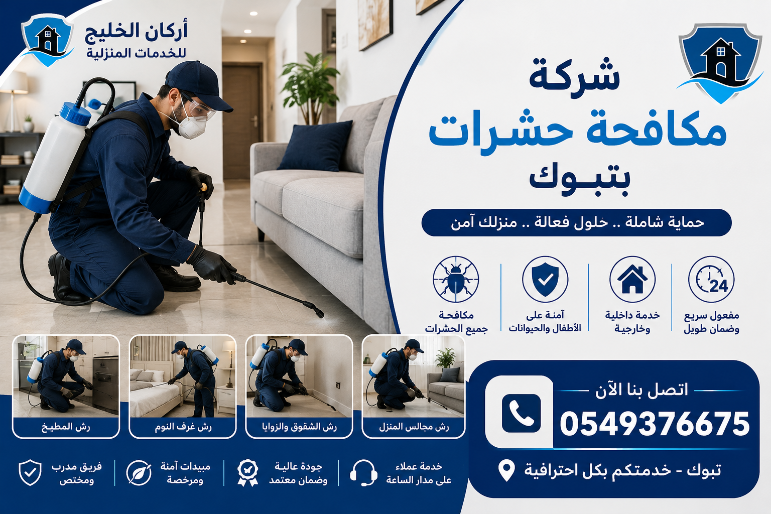 شركة مكافحة حشرات بتبوك