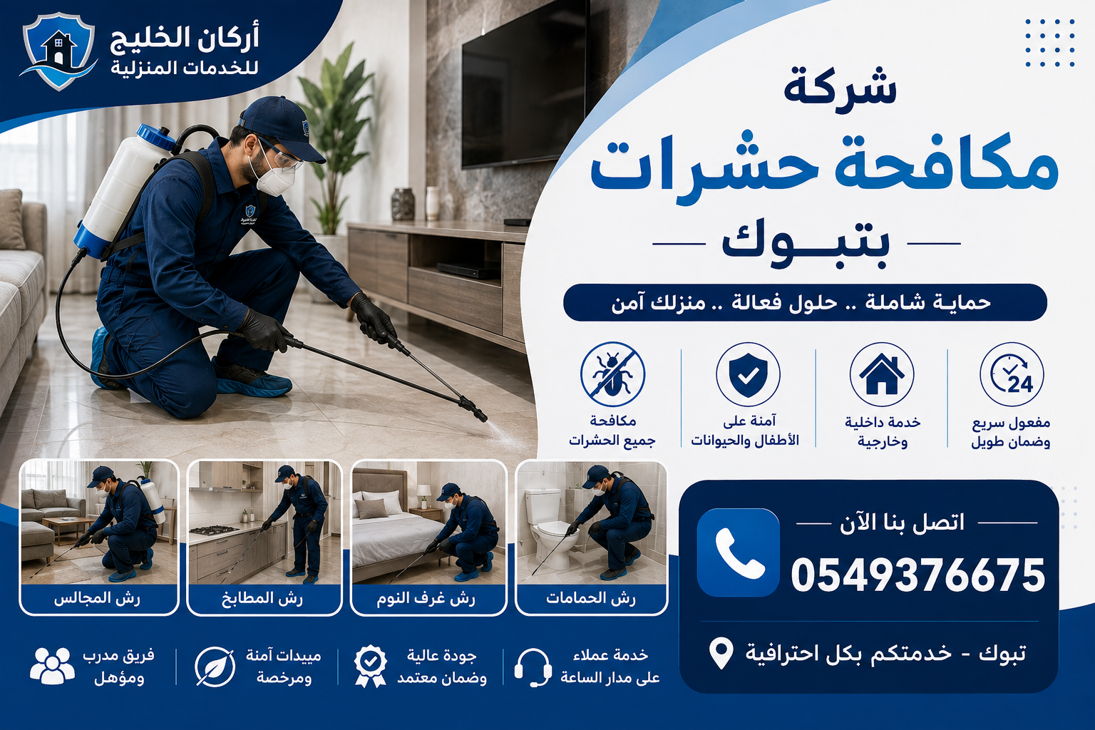 شركة مكافحة حشرات بتبوك