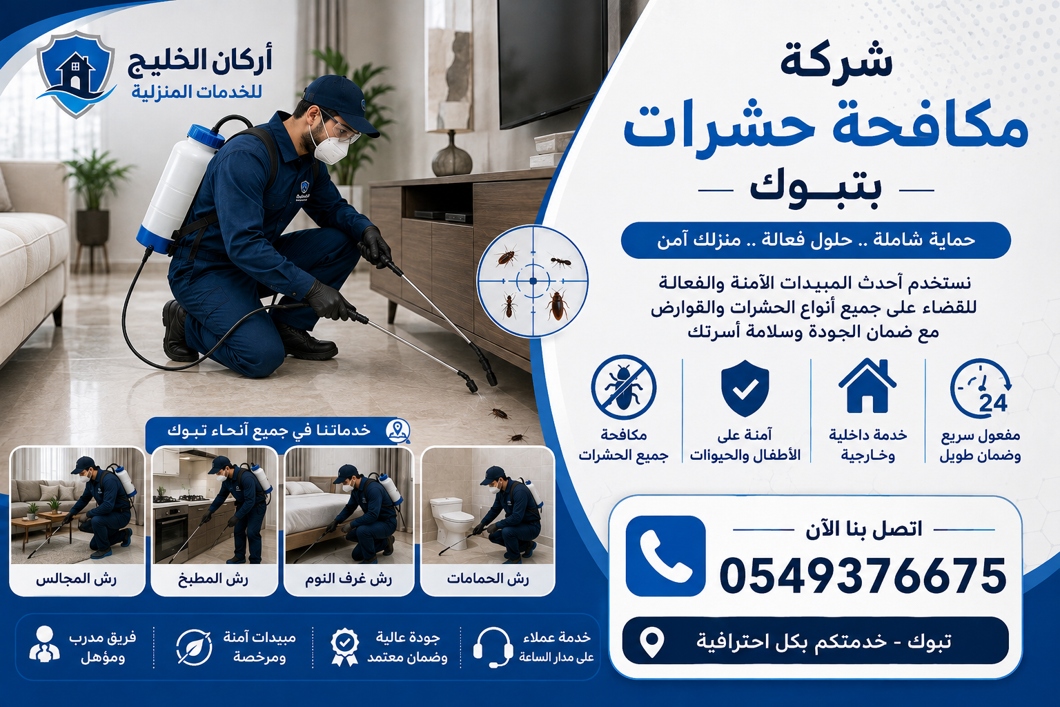 شركة مكافحة حشرات بتبوك