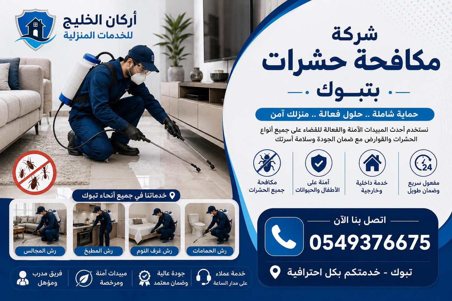 شركة مكافحة حشرات بتبوك