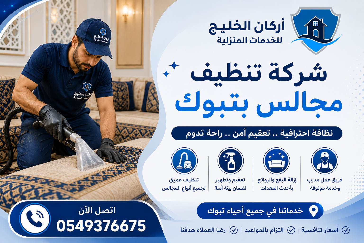 شركة تنظيف مجالس بتبوك