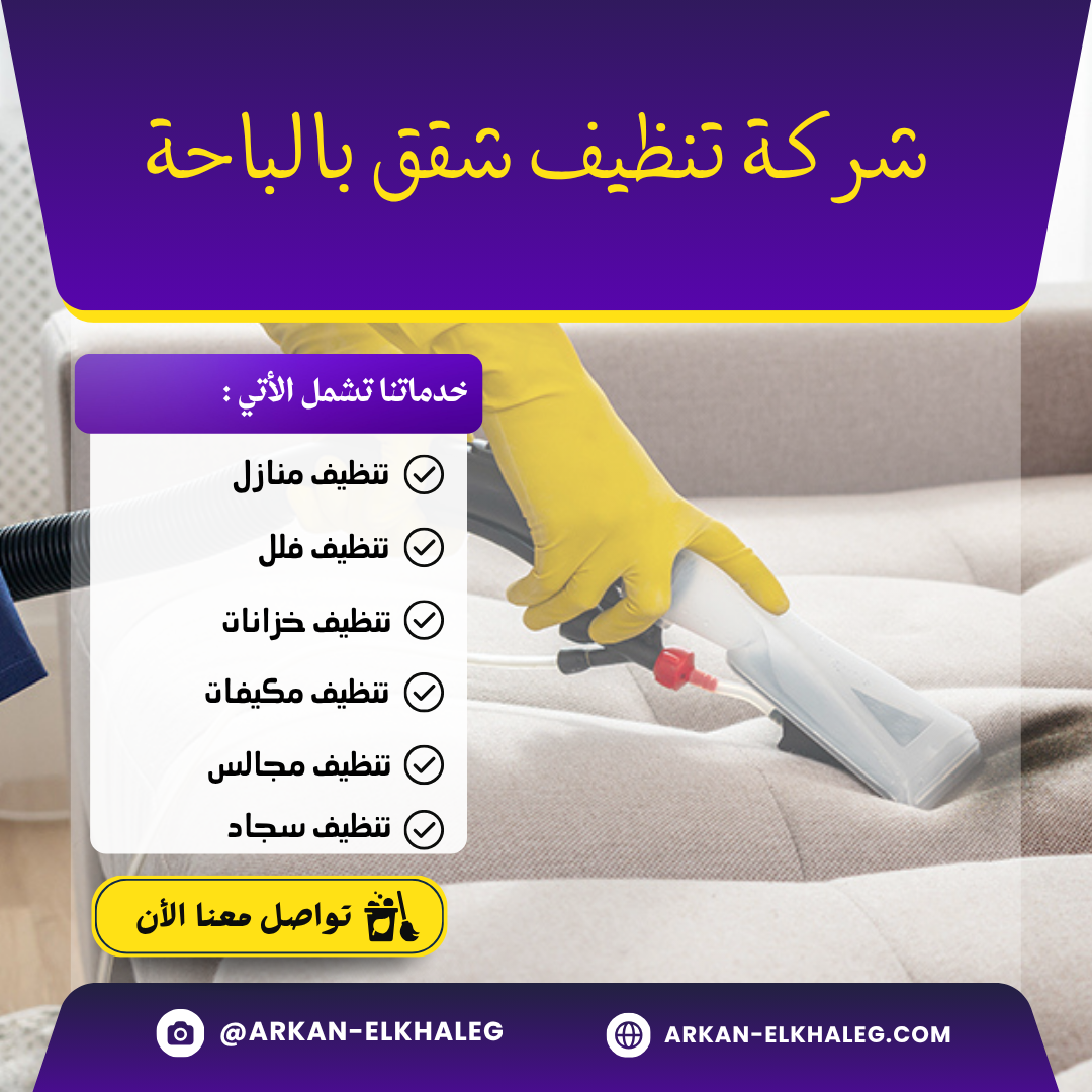 شركة تنظيف شقق بالباحة