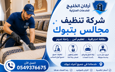 شركة تنظيف مجالس بتبوك 0549376675 بخصم 40%